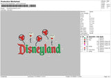 Disneyland Baloons Embroidery File 6 sizes