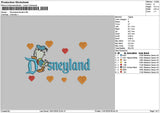 Dland Donald Embroidery File 6 sizes