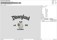 Dland Mickeyghost Embroidery File 6 sizes