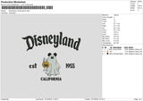 Dland Mickeyghost Embroidery File 6 sizes