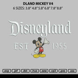Dland Mickey V4 Embroidery File 6 sizes