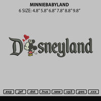 Minniebabyland Embroidery File 6 sizes