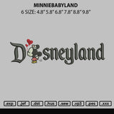 Minniebabyland Embroidery File 6 sizes