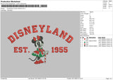 Disneyland Minnie Xmas Embroidery File 5 sizes