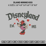 Dland Minnie Kiss Embroidery File 6 sizes
