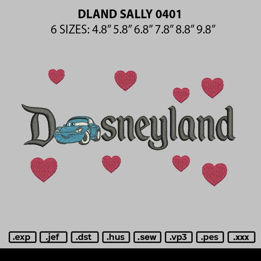 Dland Sally 0401 Embroidery File 6 sizes