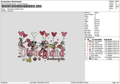 Dland Love 1301 Embroidery File 6 sizes