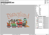Dland Train V2 Embroidery File 6 sizes