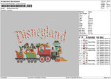 Dland Train V2 Embroidery File 6 sizes