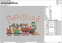 Dland Train V2 Embroidery File 6 sizes