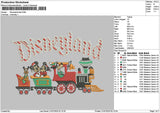 Dland Train V2 Embroidery File 6 sizes
