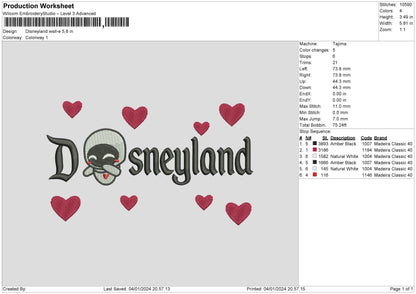 Robotland 01 Embroidery File 6 sizes