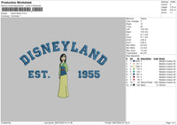 Dland Mulan Embroidery File 6 sizes