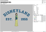 Dland Mulan Embroidery File 6 sizes