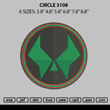 Circle 3108 Embroidery File 6 sizes