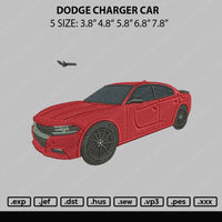 Dodge Charger Car Embroidery File 5 Sizes