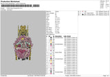 Doflamingo Embroidery File 4 sizes
