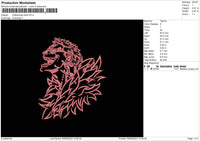 Doflamingo Pink Embroidery File 6 sizes