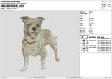 Dog 0812 Embroidery File 6 sizes