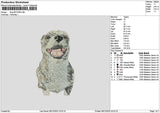 Dog 0812b Embroidery File 6 sizes