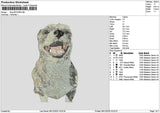 Dog 0812b Embroidery File 6 sizes