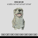 Dog 0812b Embroidery File 6 sizes