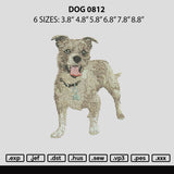 Dog 0812 Embroidery File 6 sizes