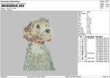Dog 1011 Embroidery File 6 sizes
