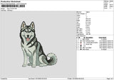 Dog 1212 Embroidery File 6 sizes