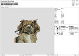 Dog 1307 Embroidery File 6 sizes