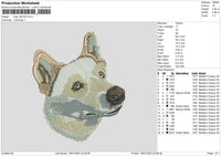 Dog 1801 Embroidery File 6 sizes