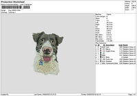 Dog 1909 Embroidery File 6 sizes