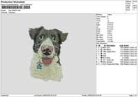 Dog 1909 Embroidery File 6 sizes
