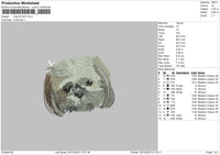 Dog 1512 Embroidery File 6 sizes