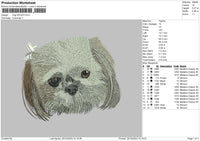 Dog 1512 Embroidery File 6 sizes