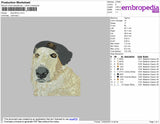 Dog Benny Embroidery File 4 Size