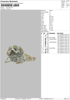 Dog V68 Embroidery File 5 sizes