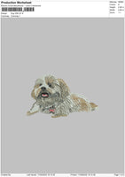 Dog V68 Embroidery File 5 sizes