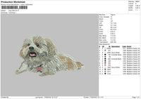 Dog V68 Embroidery File 5 sizes