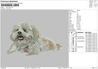 Dog V68 Embroidery File 5 sizes