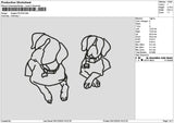 Dogline 0512 Embroidery File 6 sizes