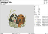 Dogs 3024b Embroidery File 6 sizes