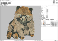 Dog V59 Embroidery File 4 sizes