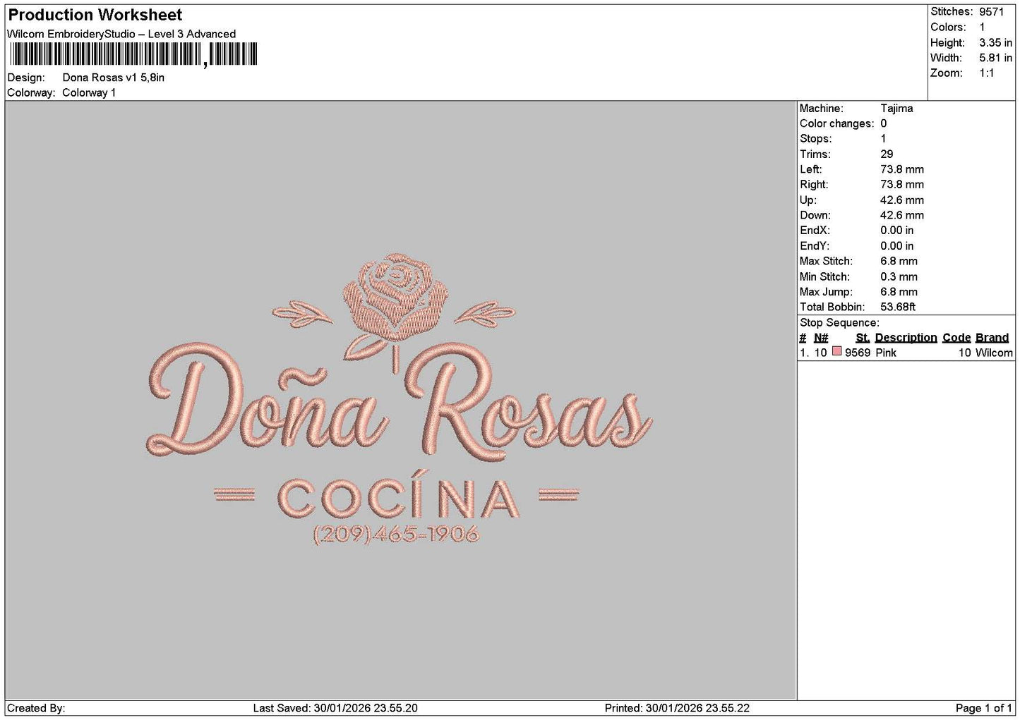 Donatext V1 V2 Embroidery 2 Files