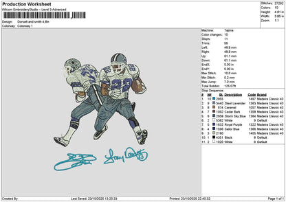 Players Smith Embroidery File 6 sizes