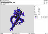 Dragon Cooler Embroidery Machine Design File 6 sizes