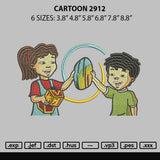 Cartoon 2912 Embroidery File 6 sizes