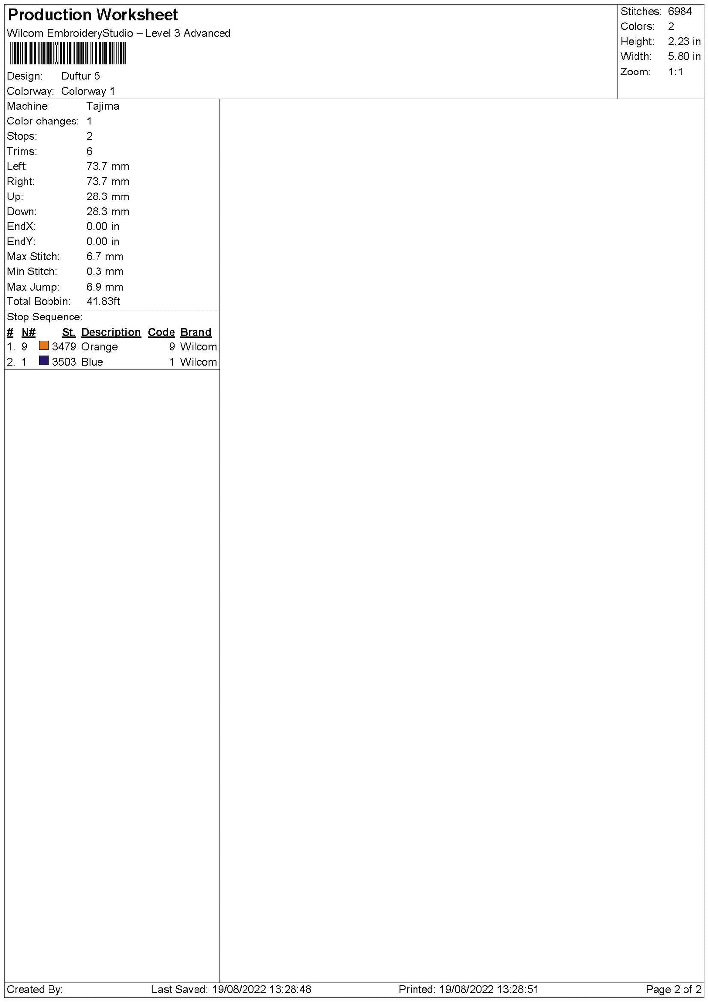 Duftur Embroidery File 5 sizes