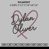 Dylantext Embroidery File 6 sizes