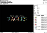 Eaglestext Embroidery File 6 sizes